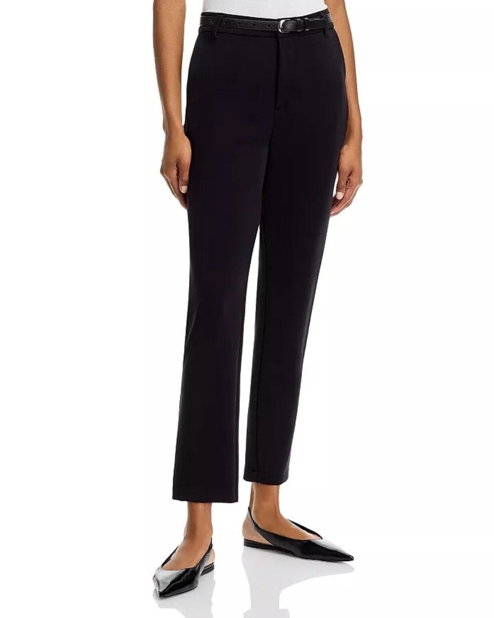 Bella Dahl Women Black Stretch Simone Classic Slim Leg Elegant Pants Size L